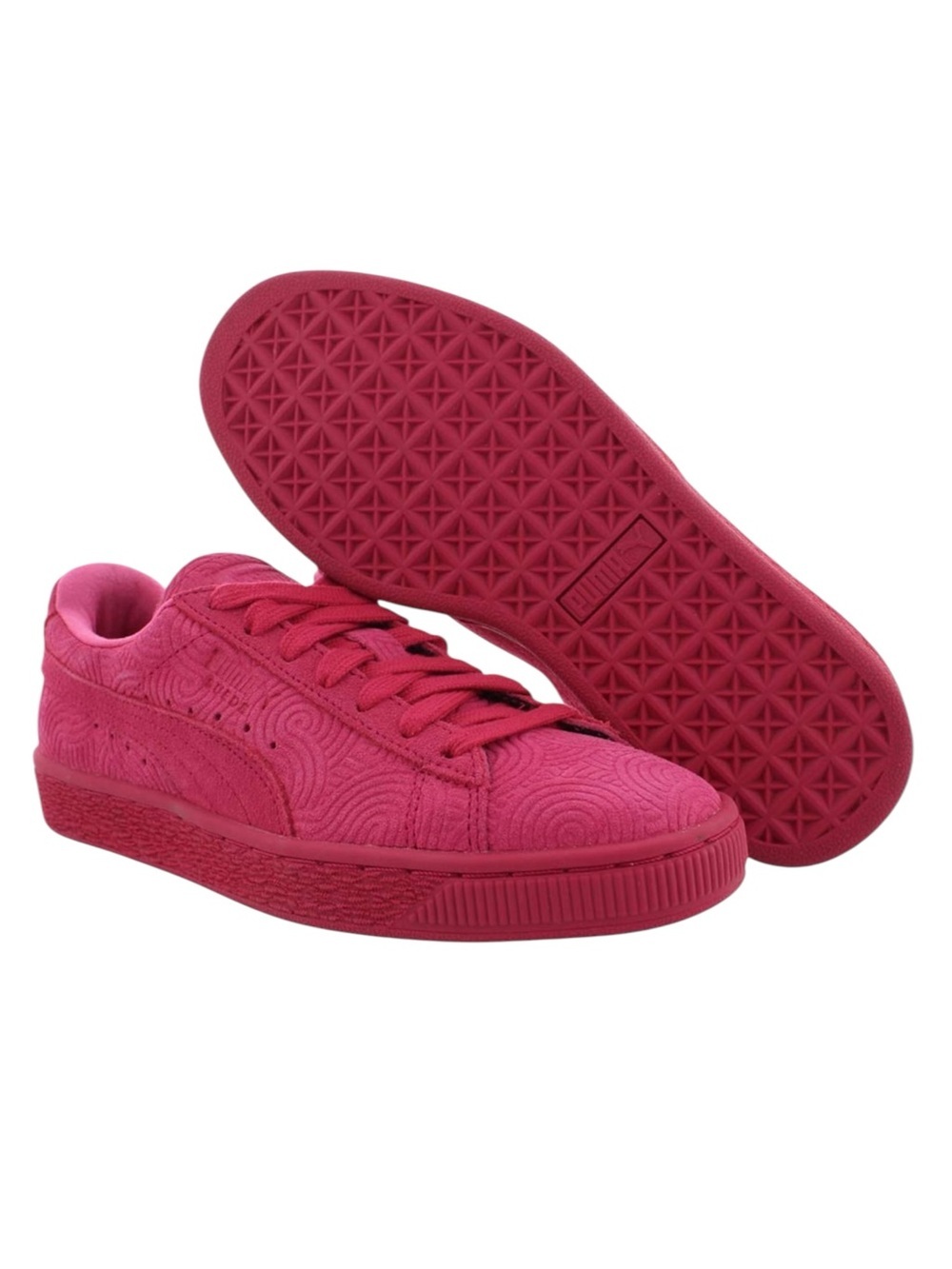 Puma Women's Suede Classic Sneaker Rose Red Fuchsia Pink Size 9